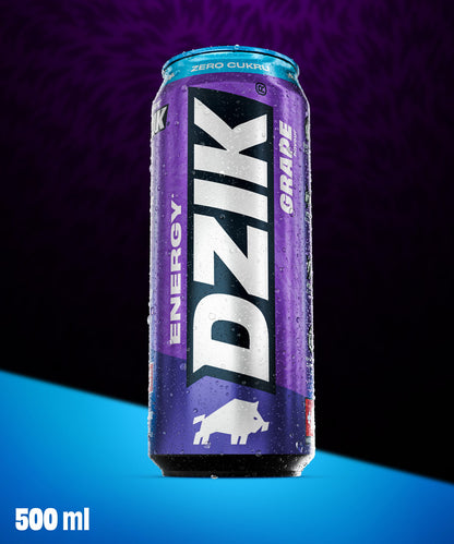 DZIK® Energy Grape Winogronowy 500 ml