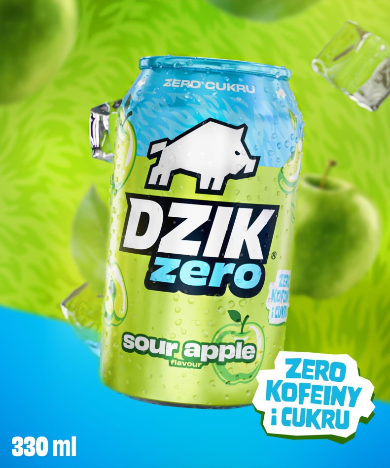 DZIK® ZERO SOUR APPLE ‑ 330 ML